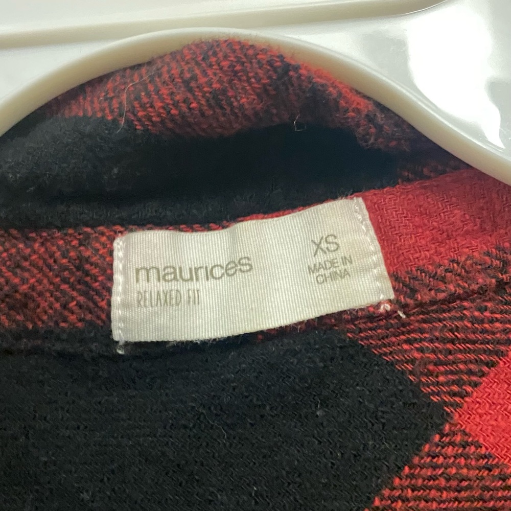 Red and black flannel.